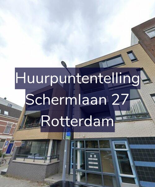 Foto gevel Huurpuntentelling voor Schermlaan 27, Rotterdam