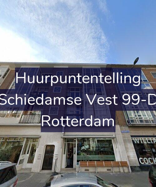 Foto gevel Huurpuntentelling voor Schiedamse Vest 99-D, Rotterdam