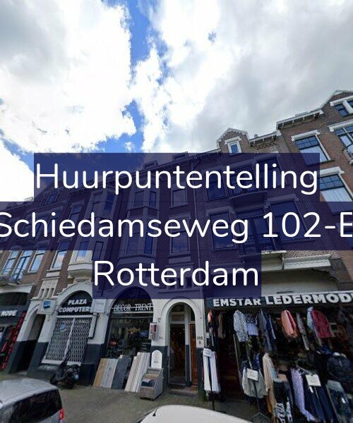 Foto gevel Huurpuntentelling voor Schiedamseweg 102-B, Rotterdam