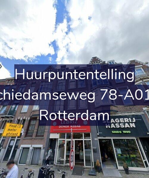 Foto gevel Huurpuntentelling voor Schiedamseweg 78-A01V, Rotterdam