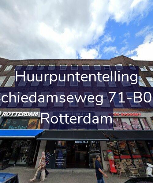 Foto gevel Huurpuntentelling voor Schiedamseweg 71-B01, Rotterdam
