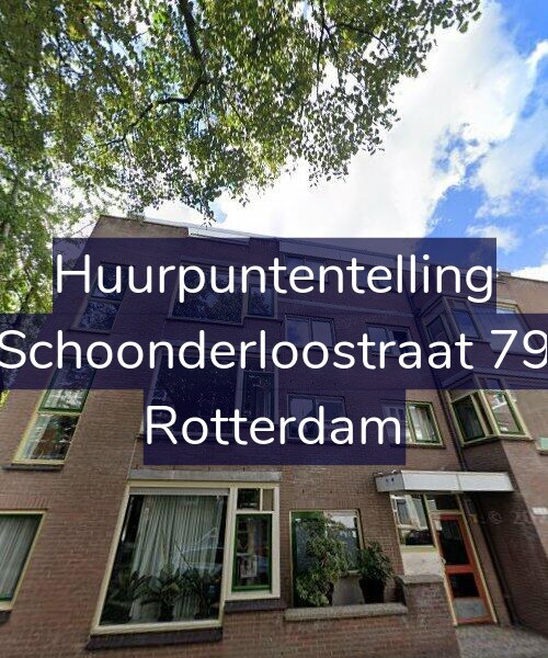 Foto gevel Huurpuntentelling voor Schoonderloostraat 79, Rotterdam