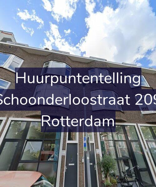 Foto gevel Huurpuntentelling voor Schoonderloostraat 209, Rotterdam