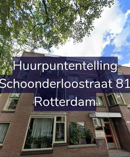 Foto gevel Huurpuntentelling voor Schoonderloostraat 81, Rotterdam