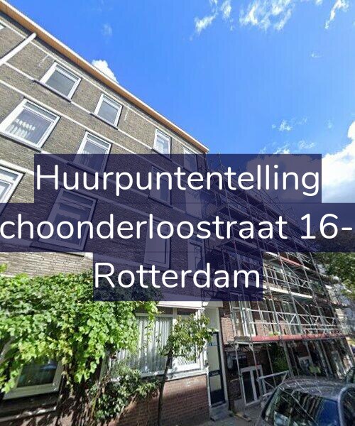 Foto gevel Huurpuntentelling voor Schoonderloostraat 16-B, Rotterdam