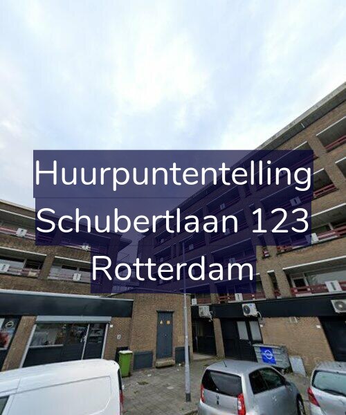 Foto gevel Huurpuntentelling voor Schubertlaan 123, Rotterdam