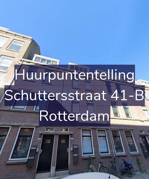 Foto gevel Huurpuntentelling voor Schuttersstraat 41-B, Rotterdam