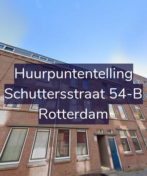 Foto gevel Huurpuntentelling voor Schuttersstraat 54-B, Rotterdam