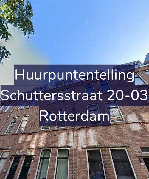 Foto gevel Huurpuntentelling voor Schuttersstraat 20-03, Rotterdam
