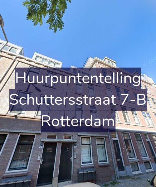 Foto gevel Huurpuntentelling voor Schuttersstraat 7-B, Rotterdam