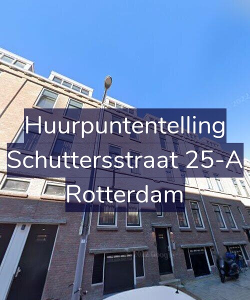 Foto gevel Huurpuntentelling voor Schuttersstraat 25-A, Rotterdam