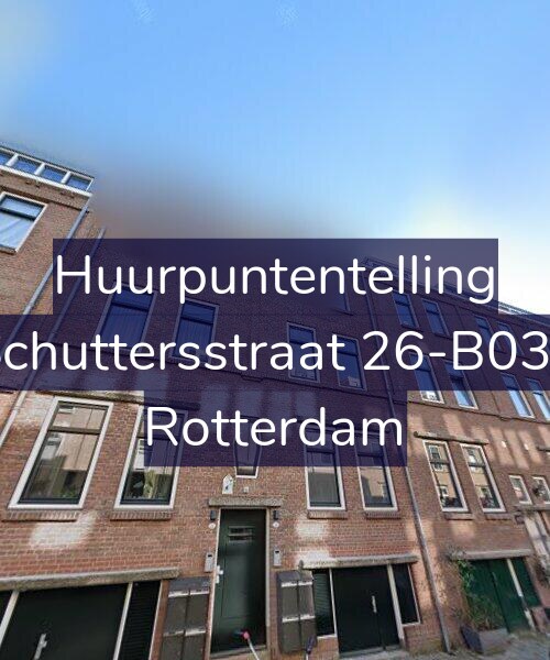 Foto gevel Huurpuntentelling voor Schuttersstraat 26-B03L, Rotterdam