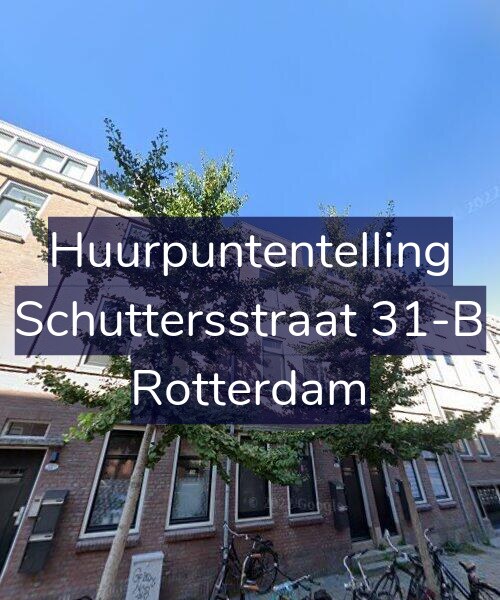 Foto gevel Huurpuntentelling voor Schuttersstraat 31-B, Rotterdam