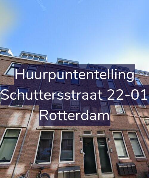 Foto gevel Huurpuntentelling voor Schuttersstraat 22-01, Rotterdam