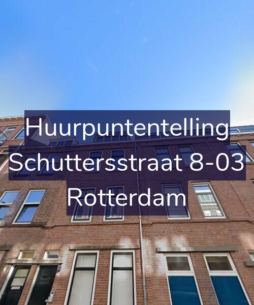 Foto gevel Huurpuntentelling voor Schuttersstraat 8-03, Rotterdam