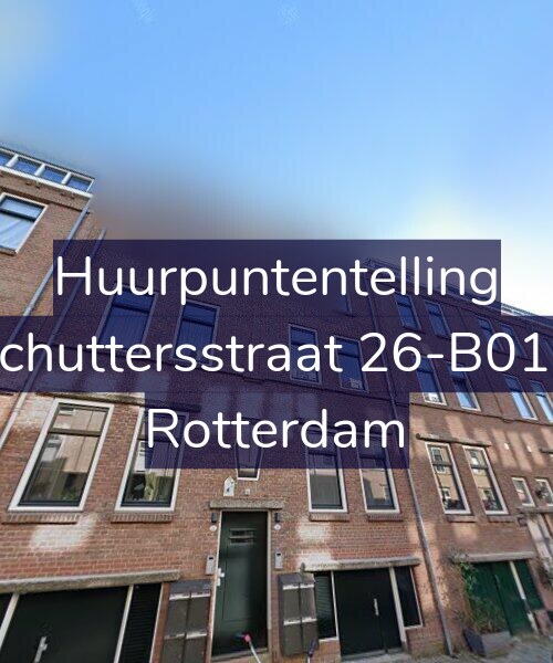 Foto gevel Huurpuntentelling voor Schuttersstraat 26-B01R, Rotterdam