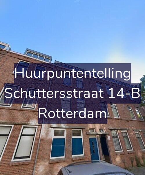 Foto gevel Huurpuntentelling voor Schuttersstraat 14-B, Rotterdam
