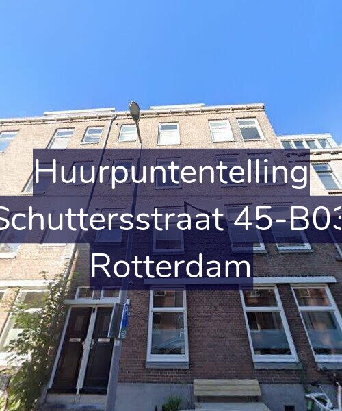 Foto gevel Huurpuntentelling voor Schuttersstraat 45-B03, Rotterdam