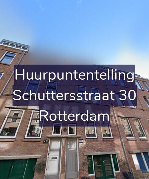 Foto gevel Huurpuntentelling voor Schuttersstraat 30, Rotterdam