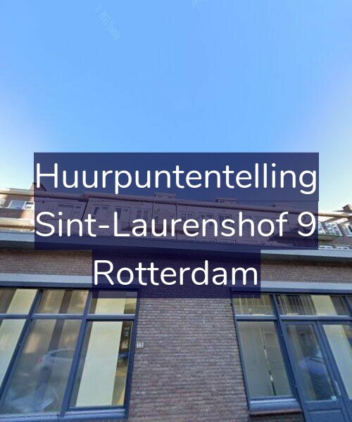 Foto gevel Huurpuntentelling voor Sint-Laurenshof 9, Rotterdam