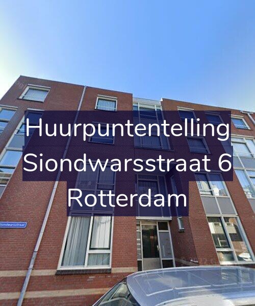Foto gevel Huurpuntentelling voor Siondwarsstraat 6, Rotterdam