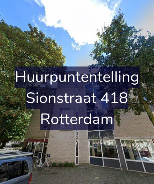 Foto gevel Huurpuntentelling voor Sionstraat 418, Rotterdam