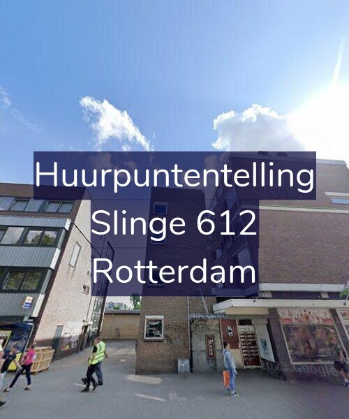 Foto gevel Huurpuntentelling voor Slinge 612, Rotterdam