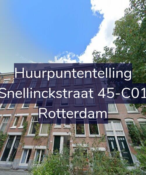 Foto gevel Huurpuntentelling voor Snellinckstraat 45-C01, Rotterdam