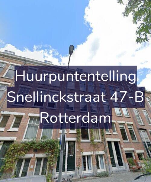 Foto gevel Huurpuntentelling voor Snellinckstraat 47-B, Rotterdam