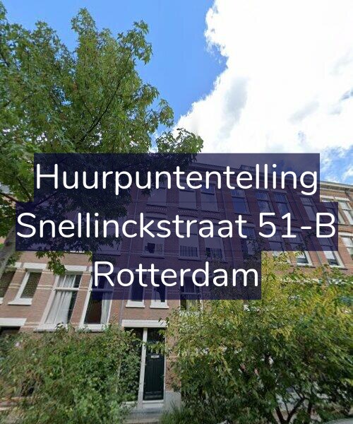 Foto gevel Huurpuntentelling voor Snellinckstraat 51-B, Rotterdam