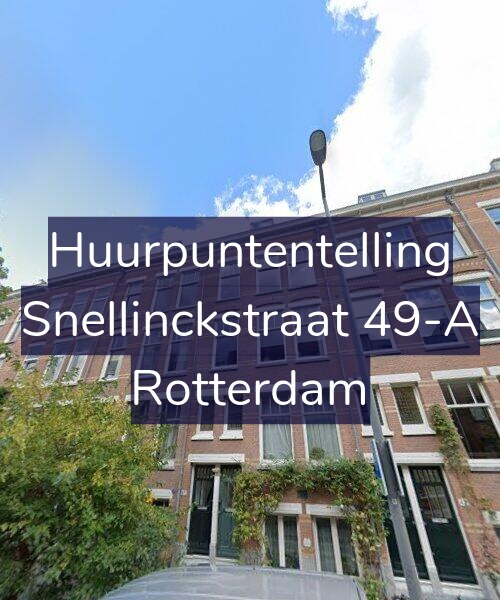 Foto gevel Huurpuntentelling voor Snellinckstraat 49-A, Rotterdam