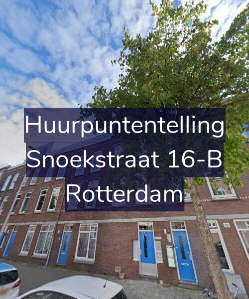 Foto gevel Huurpuntentelling voor Snoekstraat 16-B, Rotterdam