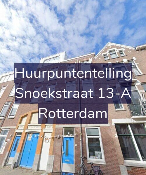 Foto gevel Huurpuntentelling voor Snoekstraat 13-A, Rotterdam