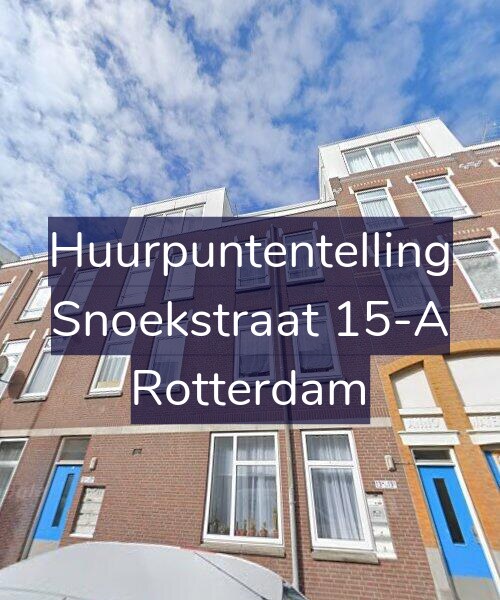 Foto gevel Huurpuntentelling voor Snoekstraat 15-A, Rotterdam