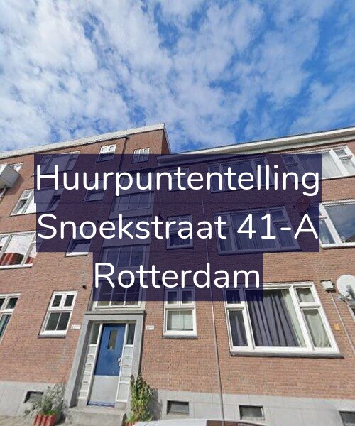 Foto gevel Huurpuntentelling voor Snoekstraat 41-A, Rotterdam