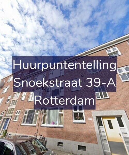 Foto gevel Huurpuntentelling voor Snoekstraat 39-A, Rotterdam