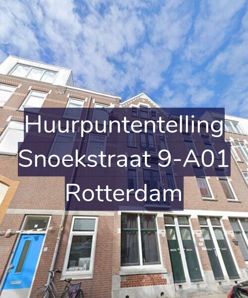 Foto gevel Huurpuntentelling voor Snoekstraat 9-A01, Rotterdam