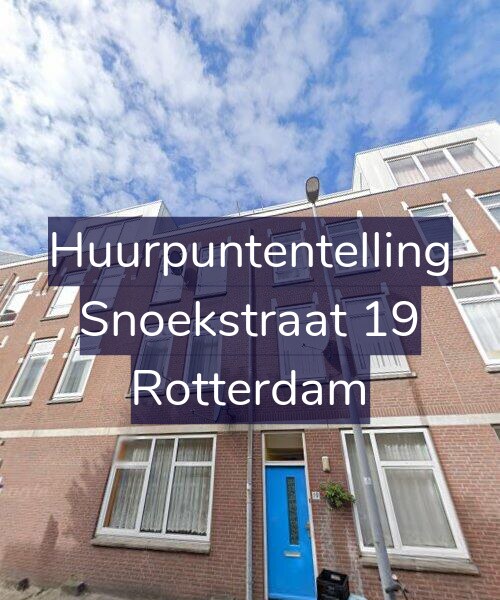 Foto gevel Huurpuntentelling voor Snoekstraat 19, Rotterdam