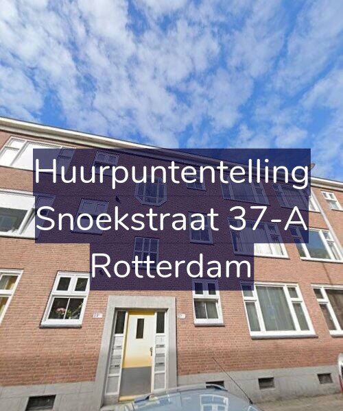 Foto gevel Huurpuntentelling voor Snoekstraat 37-A, Rotterdam