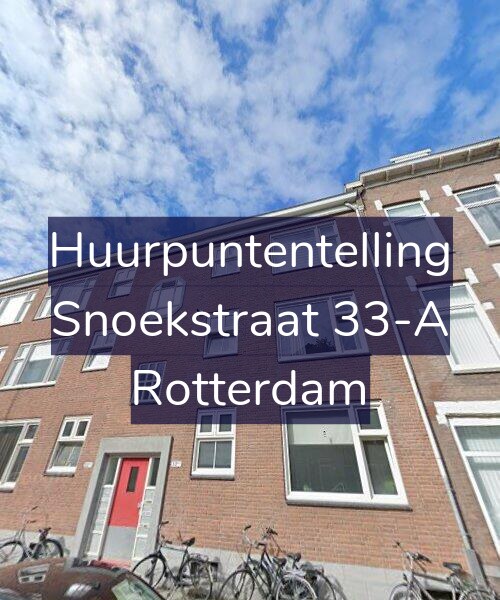 Foto gevel Huurpuntentelling voor Snoekstraat 33-A, Rotterdam