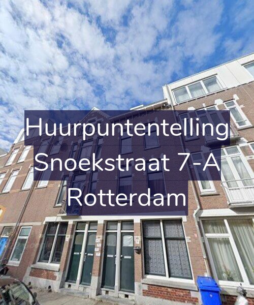 Foto gevel Huurpuntentelling voor Snoekstraat 7-A, Rotterdam