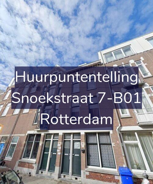 Foto gevel Huurpuntentelling voor Snoekstraat 7-B01, Rotterdam