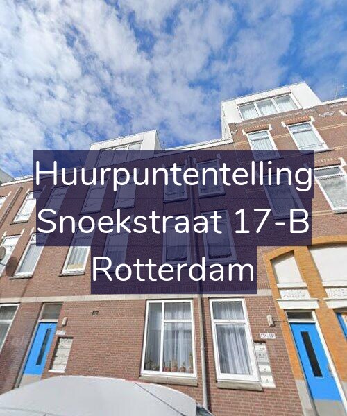 Foto gevel Huurpuntentelling voor Snoekstraat 17-B, Rotterdam