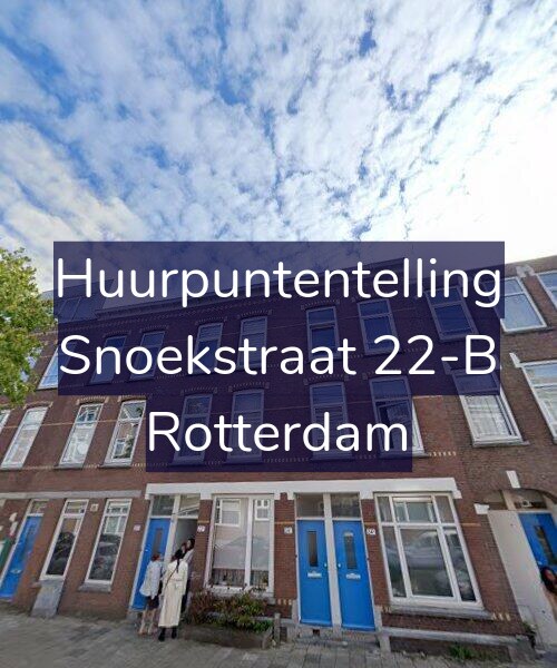 Foto gevel Huurpuntentelling voor Snoekstraat 22-B, Rotterdam