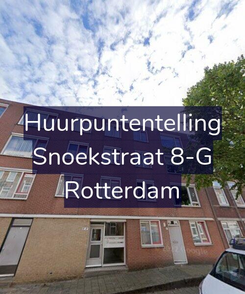 Foto gevel Huurpuntentelling voor Snoekstraat 8-G, Rotterdam