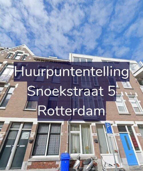 Foto gevel Huurpuntentelling voor Snoekstraat 5, Rotterdam