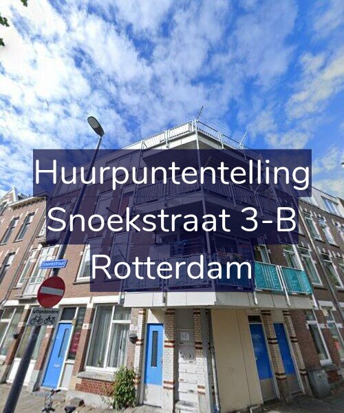 Foto gevel Huurpuntentelling voor Snoekstraat 3-B, Rotterdam