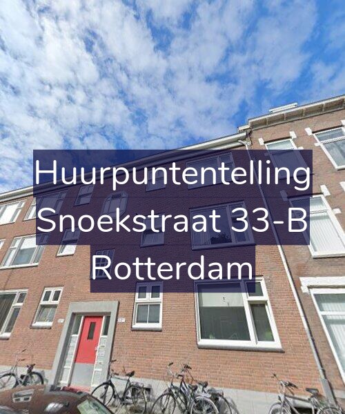 Foto gevel Huurpuntentelling voor Snoekstraat 33-B, Rotterdam