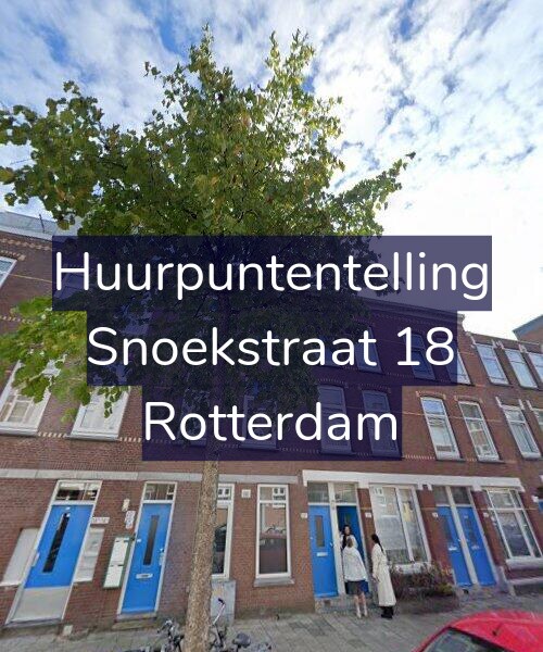 Foto gevel Huurpuntentelling voor Snoekstraat 18, Rotterdam