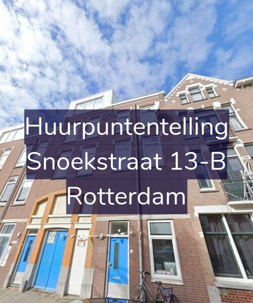 Foto gevel Huurpuntentelling voor Snoekstraat 13-B, Rotterdam